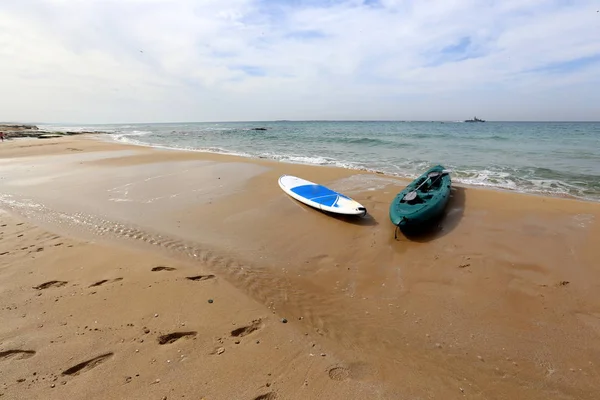 Footprints Sand Shores Mediterranean Sea — Stock Photo, Image