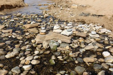 İsrail Kuzey şiddetli bir fırtınanın sonra Akdeniz'de Sahili 