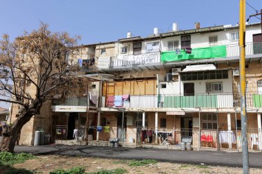 balkon ve Kudüs şehri içinde pencere eşiği 