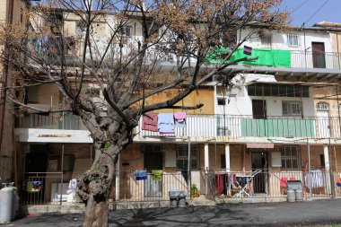 balkon ve Kudüs şehri içinde pencere eşiği 