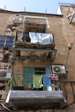 balkon ve Kudüs şehri içinde pencere eşiği 