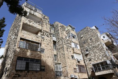 balkon ve Kudüs şehri içinde pencere eşiği 