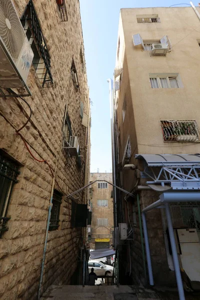 Caminar Por Las Calles Antigua Ciudad Jerusalén Capital Del Estado — Foto de Stock