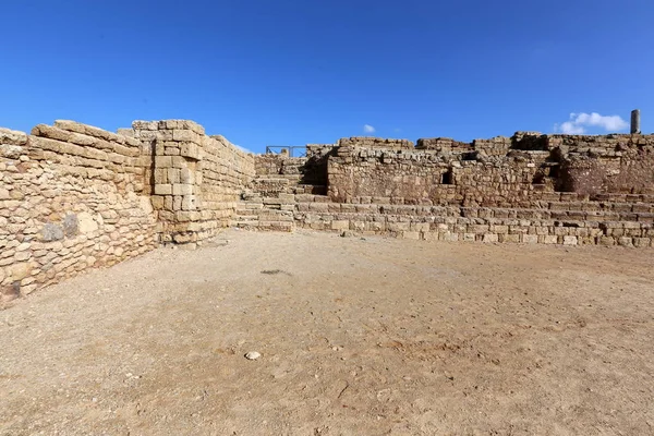 Caesarea Forntida Bosättning Israels Medelhavet Kusten — Stockfoto