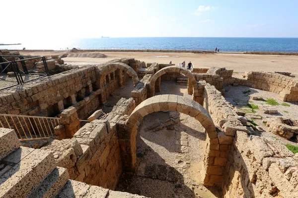 Cesarea Antiguo Asentamiento Costa Mediterránea Israel — Foto de Stock