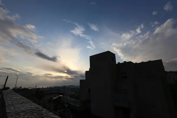 Tipo Color Del Cielo Depende Hora Del Día Época Del —  Fotos de Stock