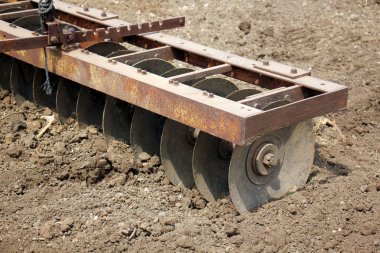 Akdeniz kıyısında büyük bir ekskavatör kazma kum mu 