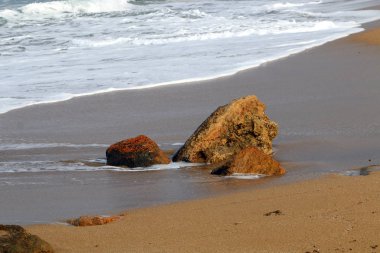 İsrail 'in kuzeyindeki Akdeniz kıyısında. 