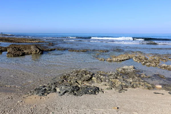 イスラエル北部の地中海沿岸では — ストック写真