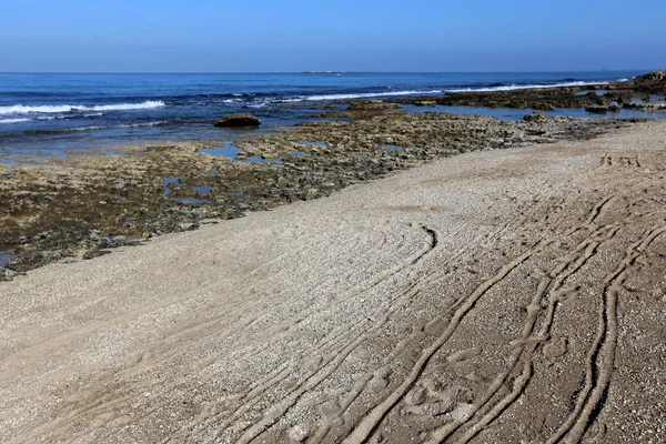 Coast Mediterranean Sea North Israel — Stock Photo, Image