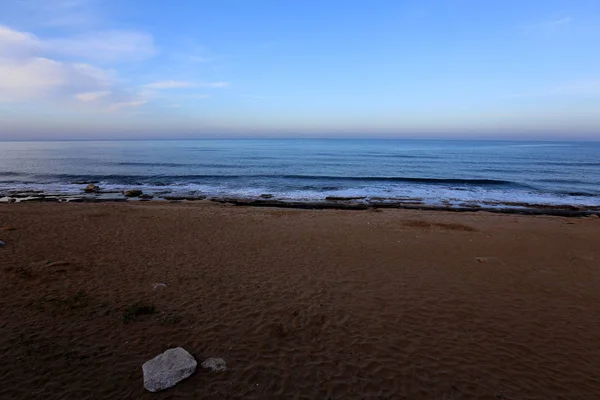 Côte Mer Méditerranée Nord Israël — Photo