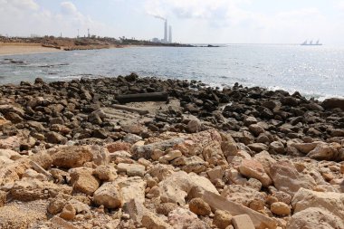 İsrail 'in kuzeyindeki Akdeniz kıyısında. 