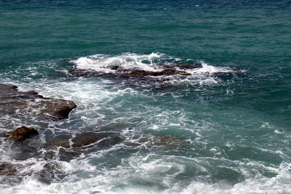 Côte Mer Méditerranée Nord Israël — Photo