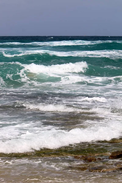 Costa Del Mar Mediterraneo Nord Israele — Foto Stock