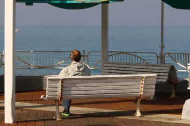 geri kalanı için bir Bank açık bir parkta duruyor 