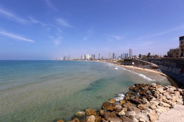 Jaffa şehir Tel Aviv Akdeniz kıyısında 