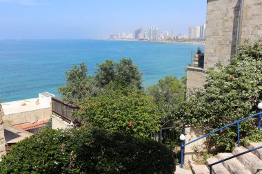 Jaffa şehir Tel Aviv Akdeniz kıyısında 