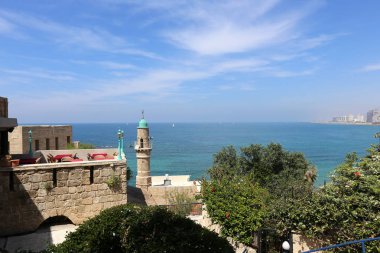 Jaffa şehir Tel Aviv Akdeniz kıyısında 