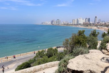 Jaffa şehir Tel Aviv Akdeniz kıyısında 
