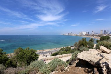 Jaffa şehir Tel Aviv Akdeniz kıyısında 