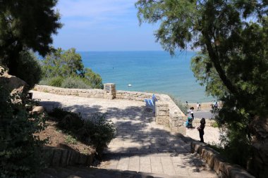 Jaffa şehir Tel Aviv Akdeniz kıyısında 