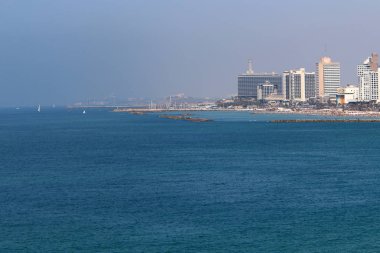 Jaffa şehir Tel Aviv Akdeniz kıyısında 