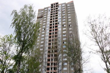 Akdeniz kıyısında Tel Aviv şehir içinde bina yüksek katlı 