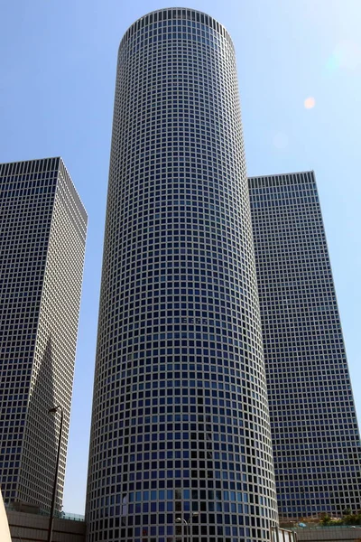 Akdeniz Kıyısında Tel Aviv Şehir Içinde Bina Yüksek Katlı — Stok fotoğraf