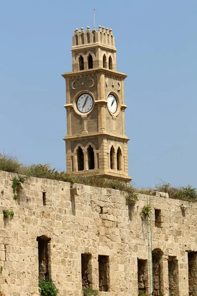 Tunnland Gammal Stad Fästning Israel Medelhavskusten — Stockfoto