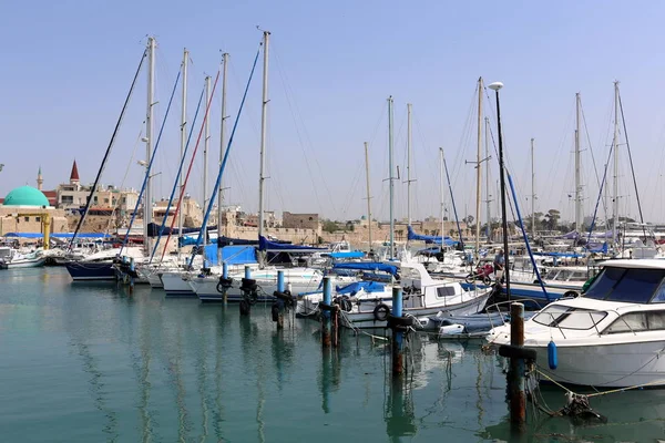 Acre Bir Antik Kent Srail Akdeniz Kıyısında Bir Kalede — Stok fotoğraf