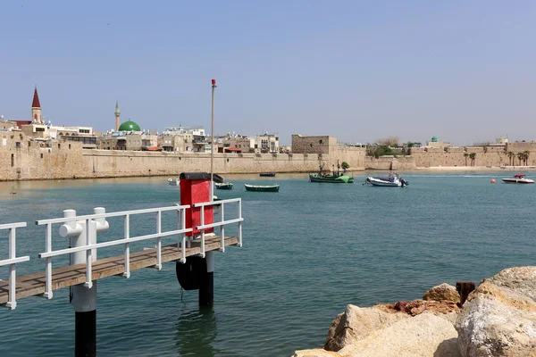 Acre Uma Cidade Antiga Uma Fortaleza Israel Costa Mediterrâneo — Fotografia de Stock