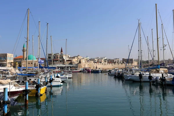 Akr Starożytne Miasto Twierdza Izraelu Wybrzeżu Morza Śródziemnego — Zdjęcie stockowe