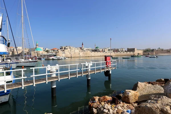 Acre Een Oude Stad Een Fort Israël Aan Middellandse Zee — Stockfoto