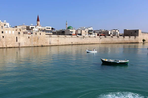 Acre Bir Antik Kent Srail Akdeniz Kıyısında Bir Kalede — Stok fotoğraf
