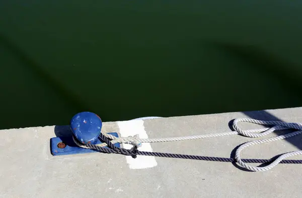 Berth Specially Equipped Place Shore Mooring Vessel Boats — Stock Photo, Image