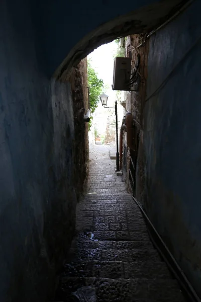 Safed Město Severním Distriktu Izraeli Nachází Centru Horní Galileji Nadmořské — Stock fotografie