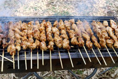 kavrulmuş ızgara sebze ve et 