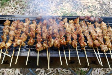 kavrulmuş ızgara sebze ve et 