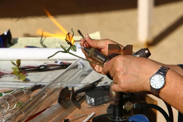 Maître Fait Les Figures Verre — Photo