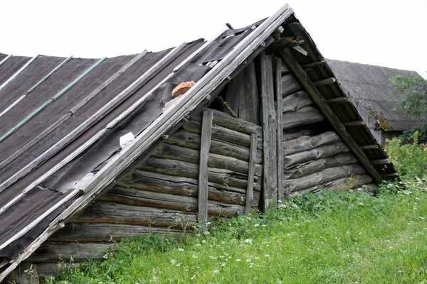 Dach Die Obere Struktur Des Gebäudes Die Zum Schutz Vor — Stockfoto