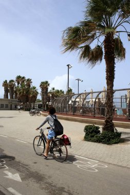Tel Aviv İsrail Akdeniz kıyısında şehirde 