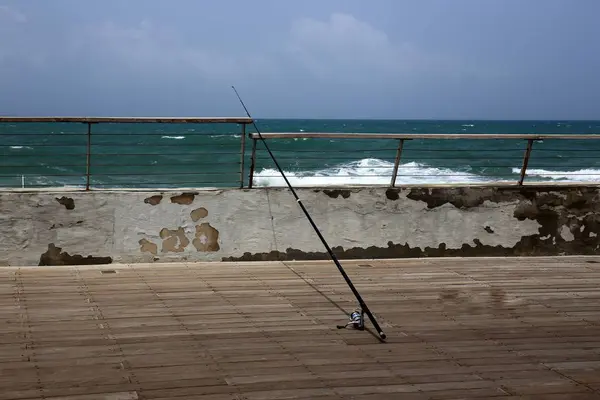 Coast Mediterranean Sea North Israel — Stock Photo, Image