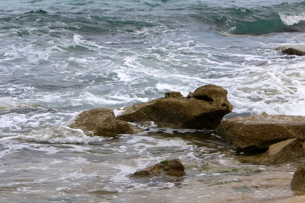 Côte Mer Méditerranée Nord Israël — Photo