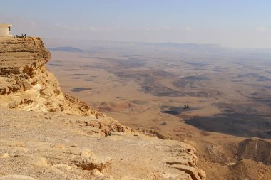 Ramon Krateri Güney İsrail 'deki Negev Çölü' nde. 