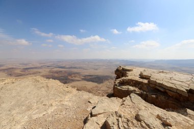Ramon Krateri Güney İsrail 'deki Negev Çölü' nde. 