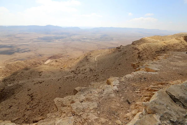 Cráter Ramón Desierto Del Neguev Sur Israel — Foto de Stock