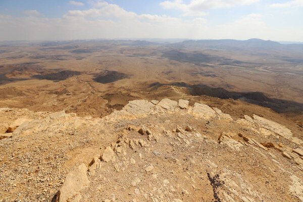 Ramon Crater in the Negev desert in southern Israel 