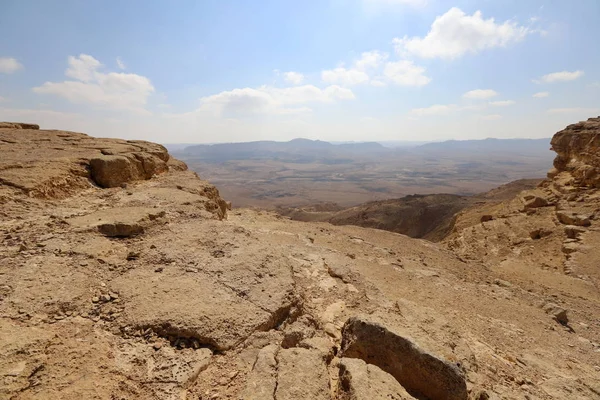 Cratère Ramon Dans Désert Néguev Dans Sud Israël — Photo