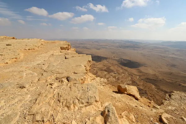 Cráter Ramón Desierto Del Neguev Sur Israel — Foto de Stock