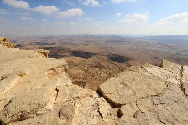 Cráter Ramón Desierto Del Neguev Sur Israel — Foto de Stock